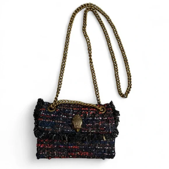 Kurt Geiger London Mini Tweed Kensington Bag EUC - Picture 3 of 8